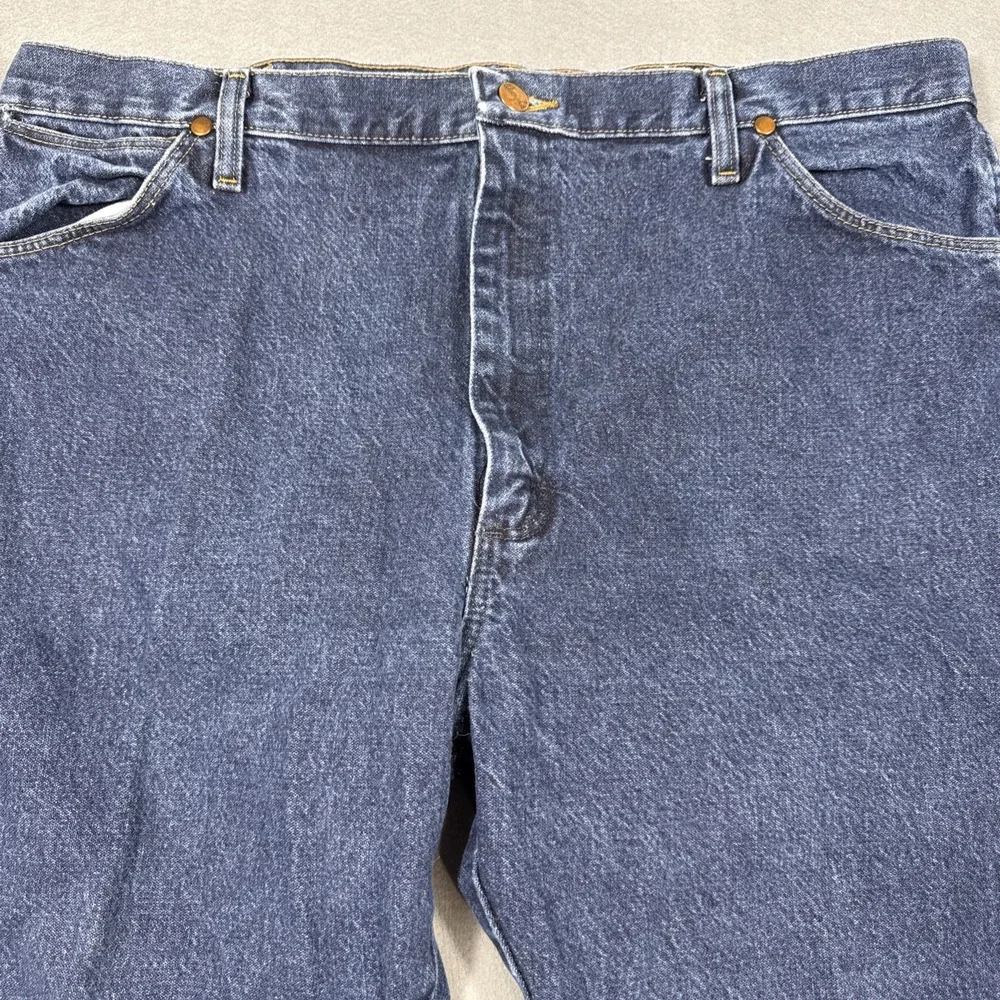 Vintage Wrangler MEN 40X30 Dark Wash Cowboy Cut Original  Denim Jeans 13MWZDD